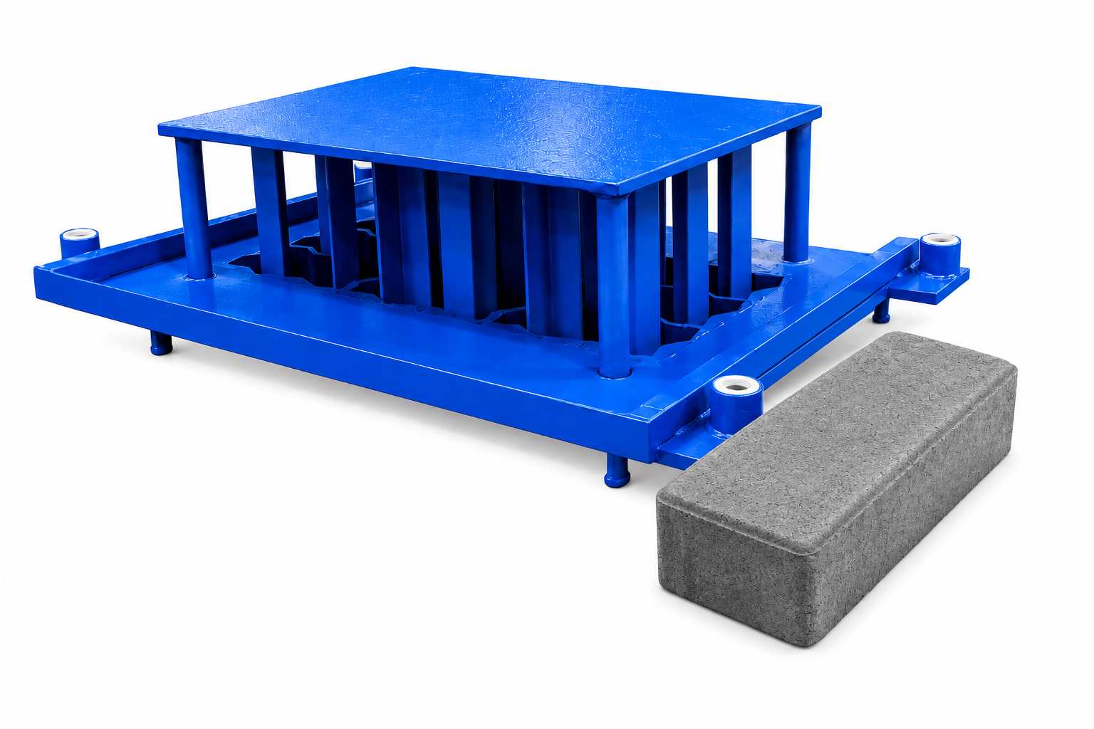 Bevel edge paving 60mm mould with paver sample